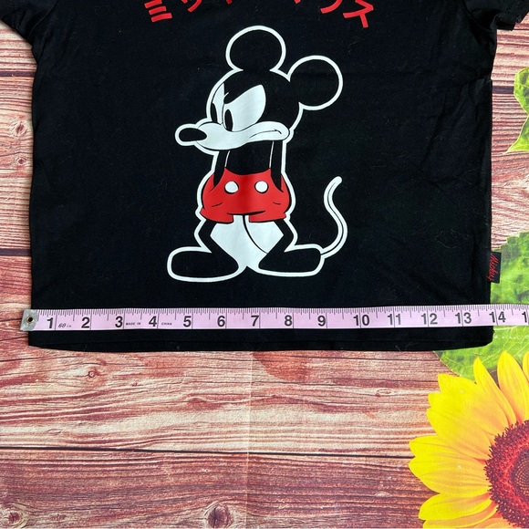 Disney Mickey Japan Cropped Shirt S - Picture 6 of 6